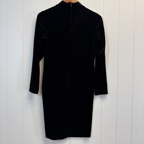 Vintage Ronni Nicole Womens Whimsigoth Witchy Velvet Mini Dress Size 4 Brown - Picture 2 of 8